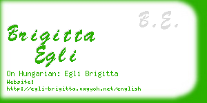 brigitta egli business card